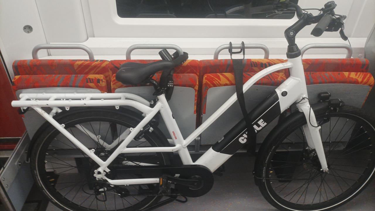 Random E-Bike im Zug