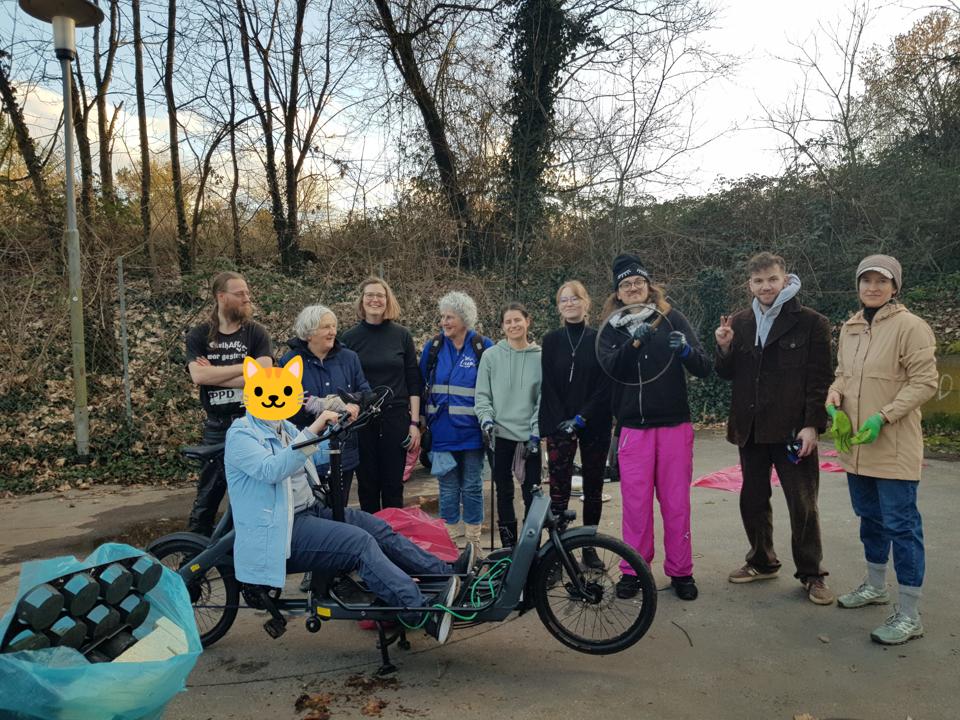 Die stolze Aufraeumcrew