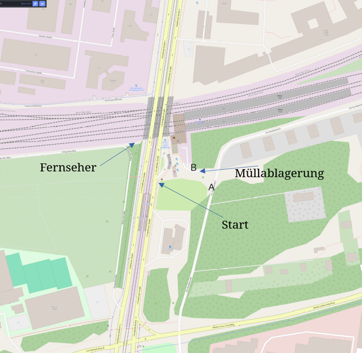 Uebersichtskarte der Sammelaktion