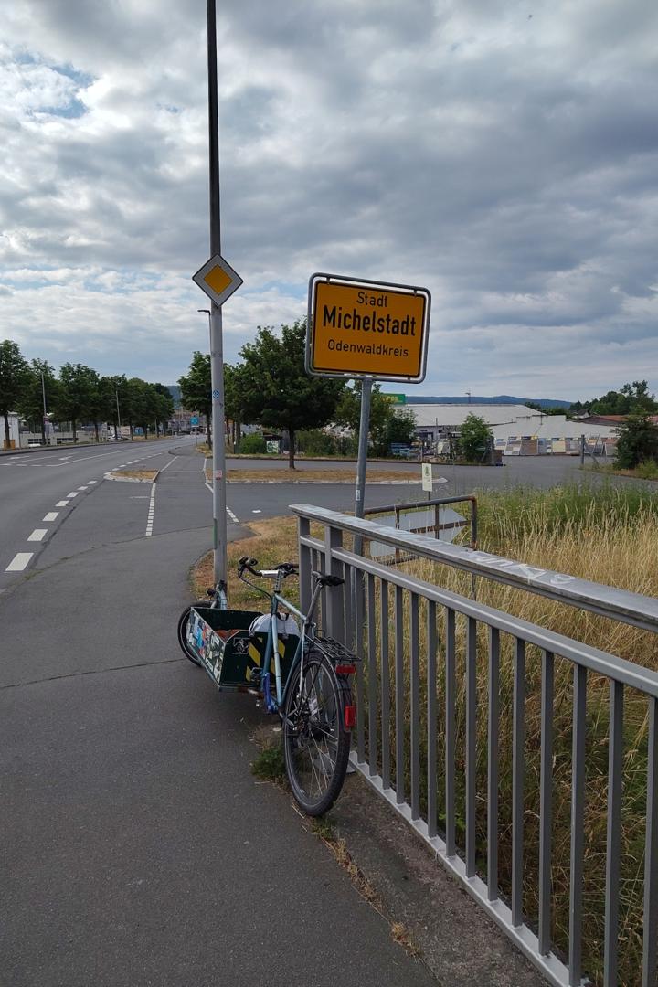 Ankunft am Ortsschild