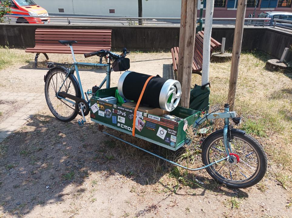 Das Lastenrad auf dem Ballonplatz